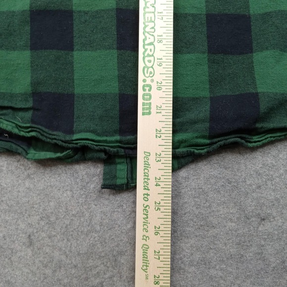 Betty Boop Shirt Womens Medium Green Plaid Flannel Button Front Graphic Top - Picture 6 of 8